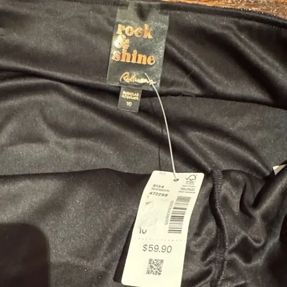 Reitmans - Elegant Black Glitter Skirt - Picture 2 of 4